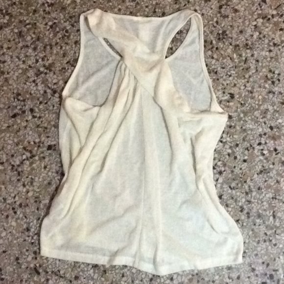 H&M Tank Top cream color cross back S - Picture 6 of 8